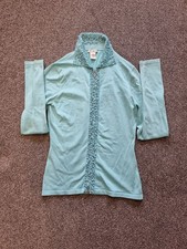 Cache Beaded Cardigan Zip Up Turquise Colour Womens Size Small Y2K Fashion