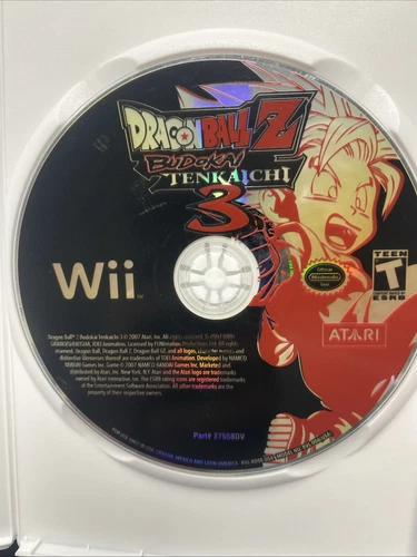 Dragon Ball Z: Budokai Tenkaichi 3 (Nintendo Wii, 2007) Cleaned & Tested