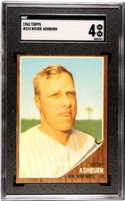 1962 Topps - Richie Ashburn #213 SGC 4