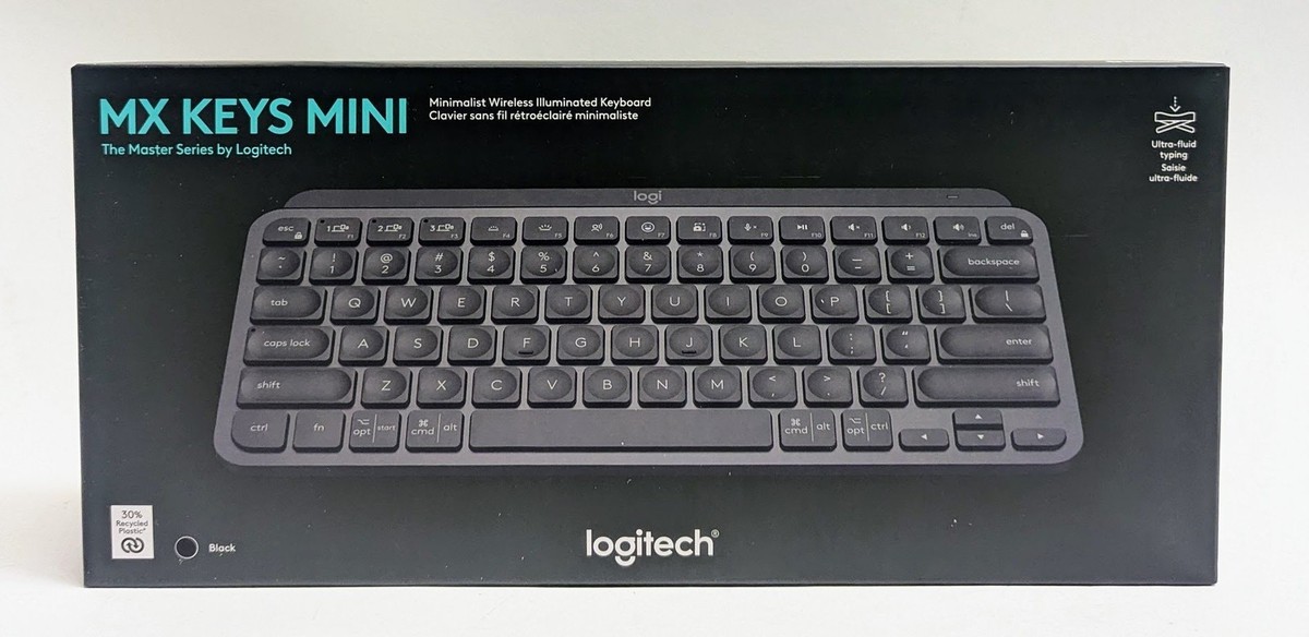 Logitech MX Keys Mini Wireless Keyboard (Black), English Logitech MX Keys Mini Wireless Keyboard (Black), English