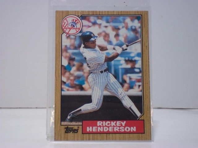 1987 Topps Baseball Rickey Henderson