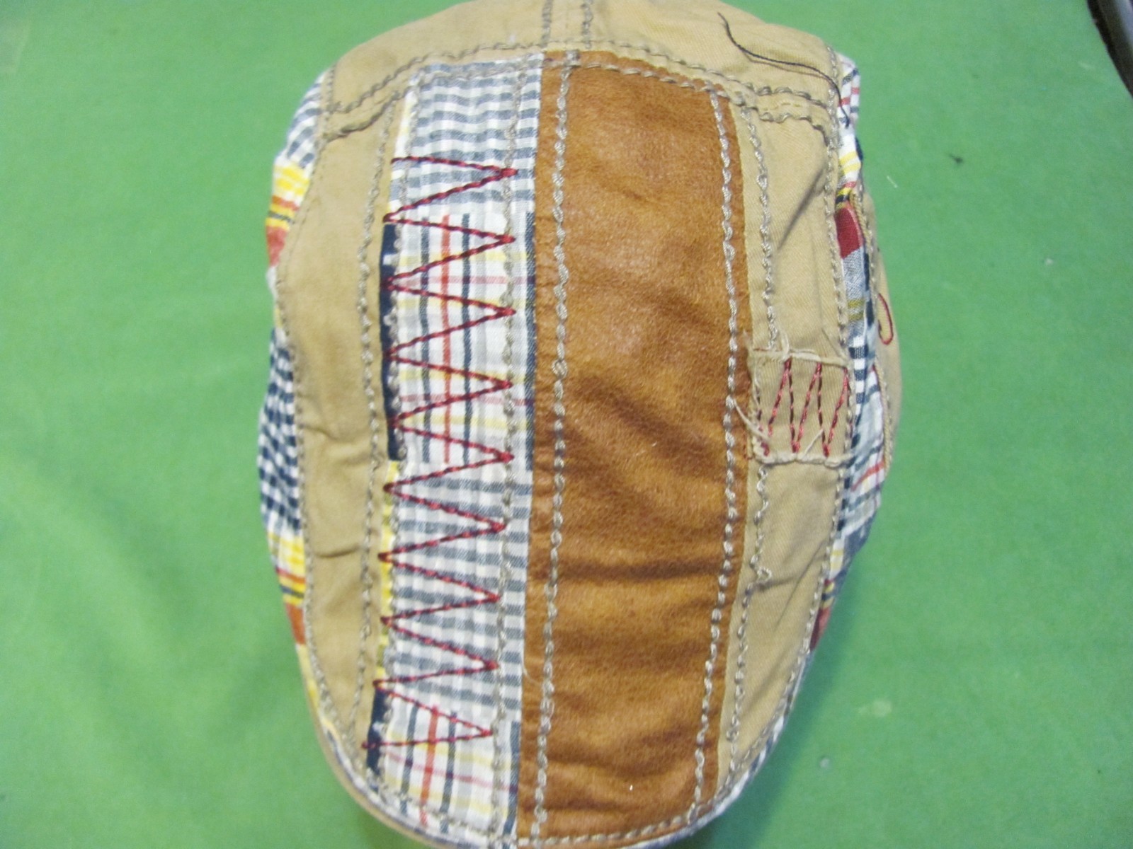 Yanguan Adjustable Newsboy Flat Patchwork Multico… - image 1