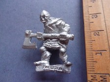 Skelett Krieger mit Axt Stilgow Vileaxe Citadel GW C17 Untote 1980er Metall