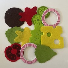 Melissa  Doug FELT FOOD SANDWICH Play Set 11 Replacement Pieces