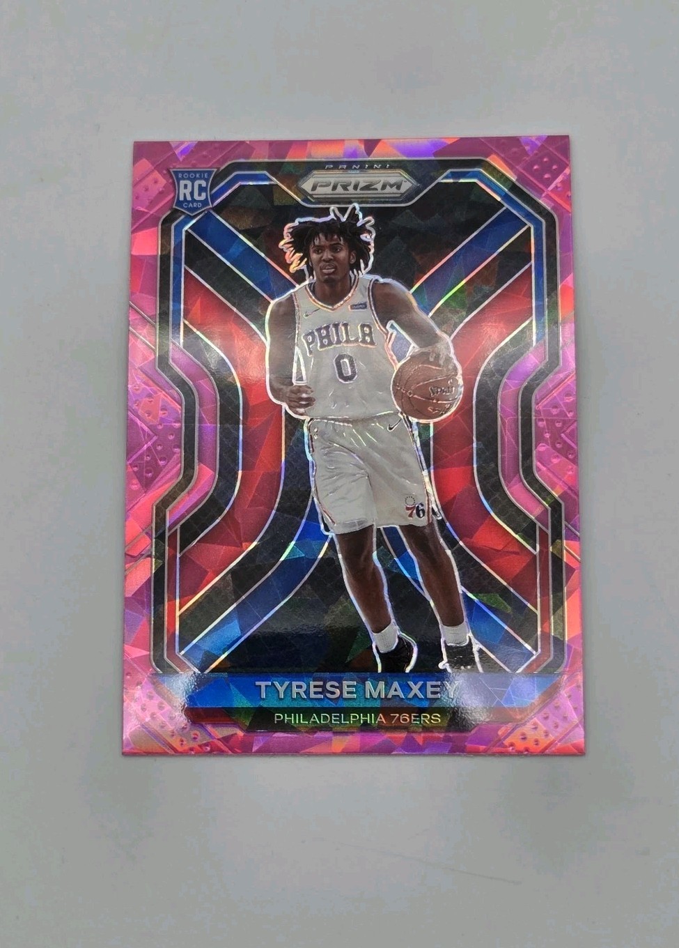 2020-21 Panini Prizm - Tyrese Maxey #256 Pink Ice Prizm (RC)