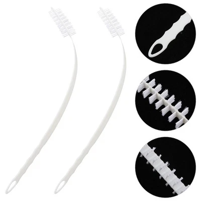 2Pcs Reusable Dryer Vent and Washing Machine Cleaning Brushes White Nylon - Image 1 of 4