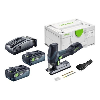 Festool PSC-E 18 EB-Basic Pendelstichsäge + 2x Akku 8,0 Ah + Lader + Systainer