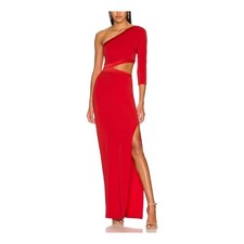 Alice + Olivia 'Michele' Red Poly Cutout Maxi Dress Size 2