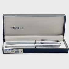 Pelikan Schreibset Silvexa Füller P478 und Kugelschreiber K478 Original Etui  