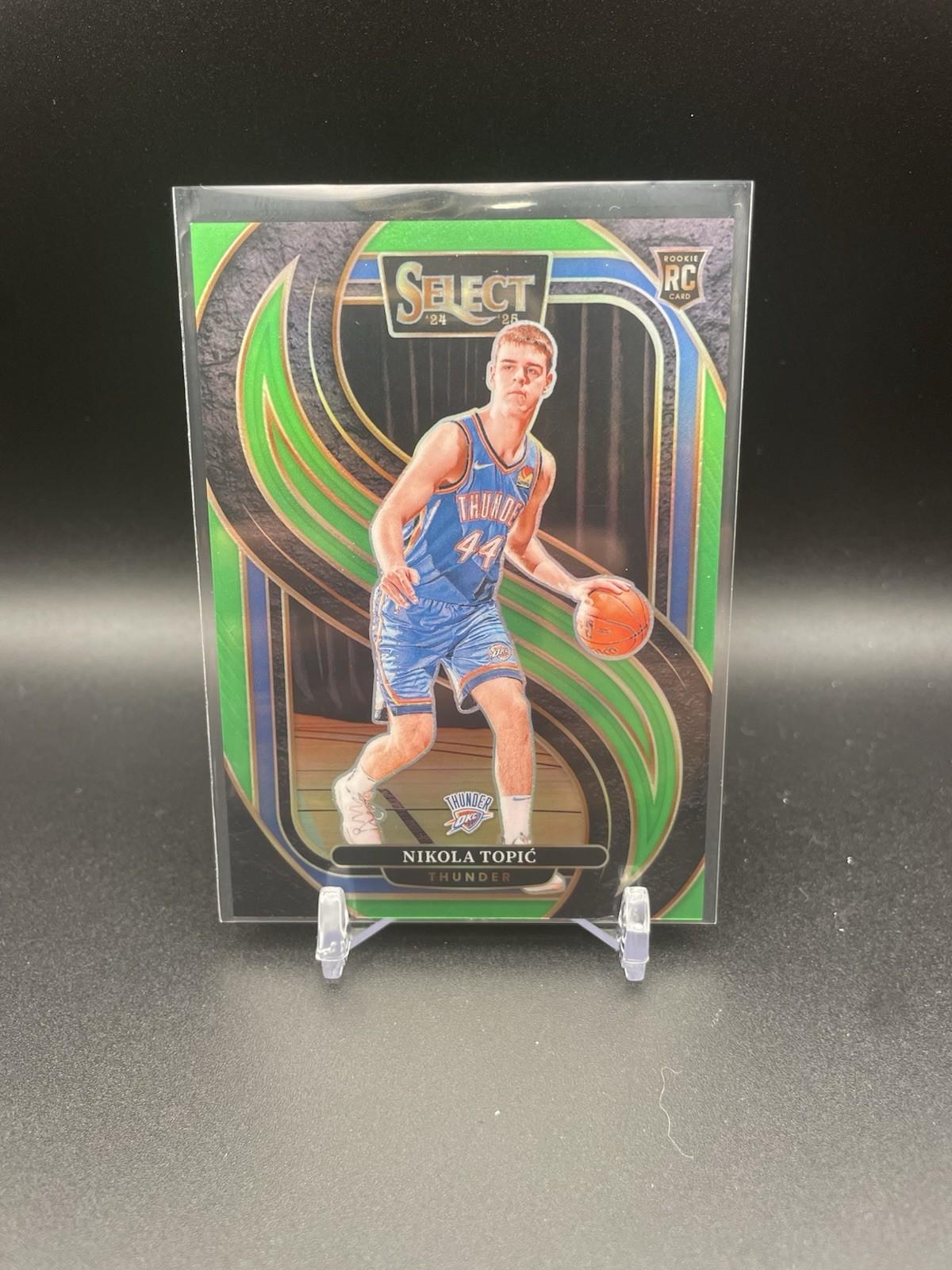 2024-25 Panini Select - Premier Level Nikola Topic #171 Neon Green Prizm /75 RC