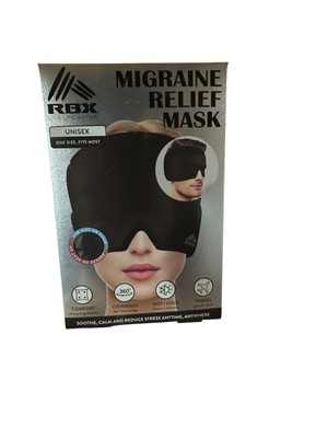 Slim Adjustable Compression Migraine Mask + Cold/Hot GEL-Temp   Headache Relief