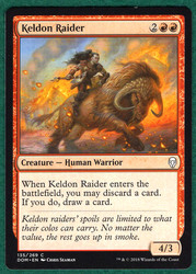 Keldon Raider #135 Dominaria Common MTG