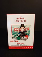 2015 Hallmark Ornament Monopoly, 2nd In The Family Game Night Series, NIB