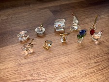 Glass Figurine Lot Of 10 -used -various Objec...