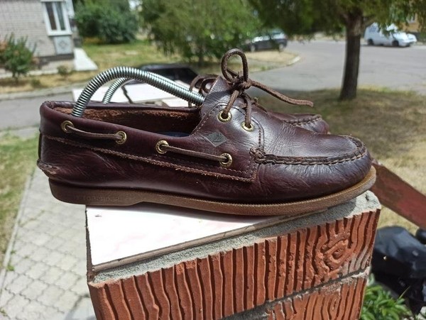 Men Sperry Heels Brown Leather 42.5