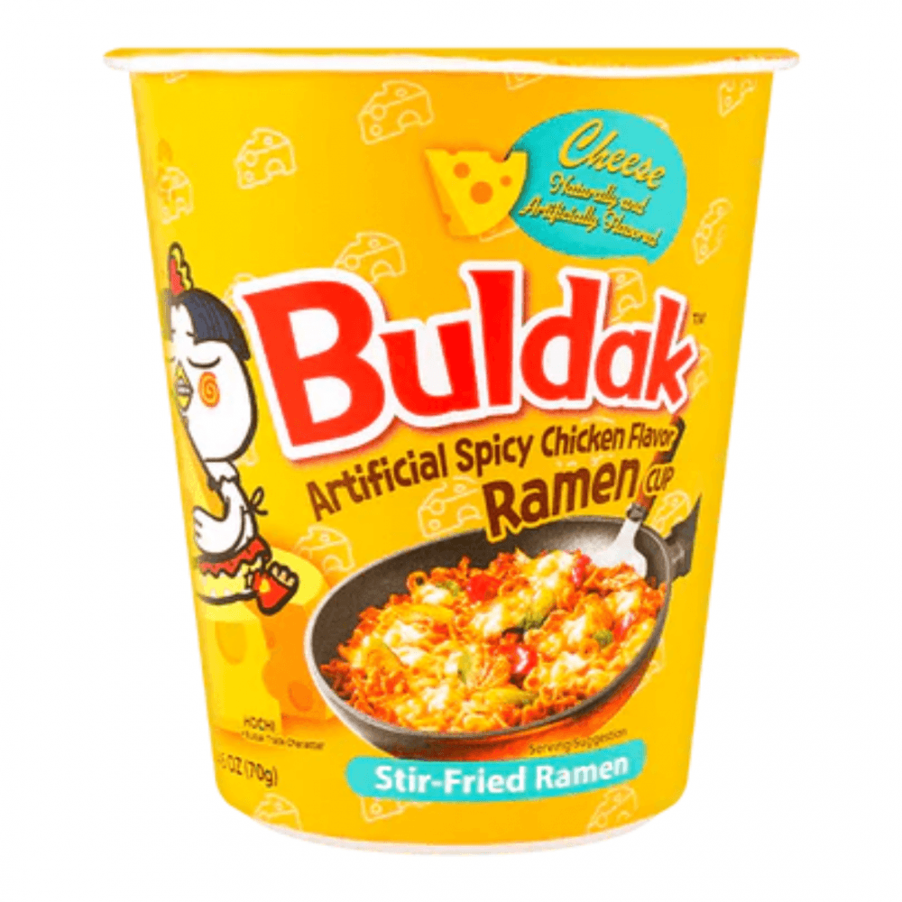 Samyang Buldak Hot Chicken Flavour Spicy Ramen Cheese Flavour Cup 70g