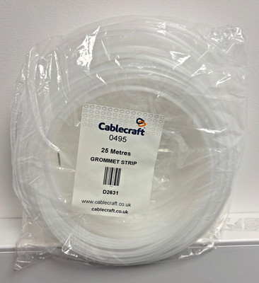 Cablecraft D2631 Tüllenleiste 25m Rolle - Kantenschutz für 1,2mm-1,6mm Platten