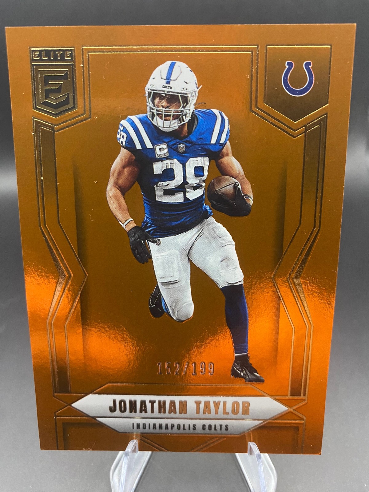 2025 Donruss Elite #85 Jonathan Taylor Orange #/199