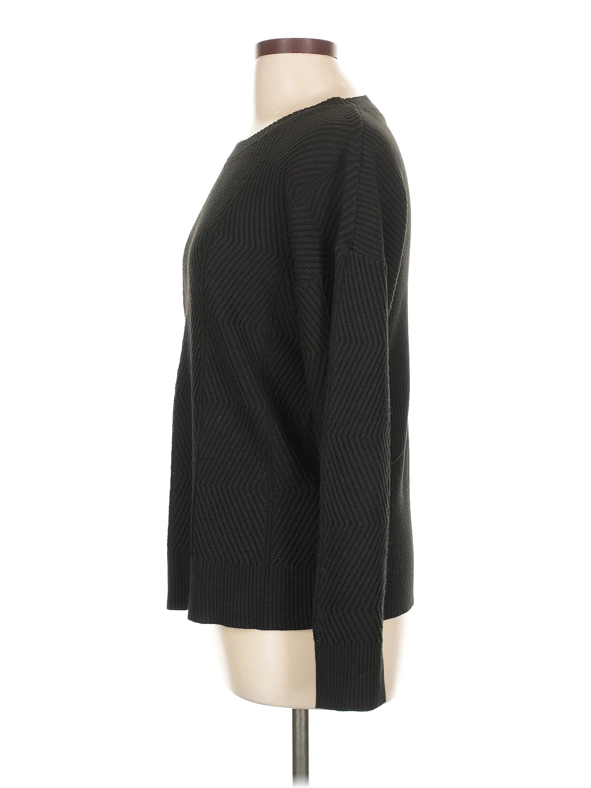Calvin Klein Women Black Pullover Sweater L thumbnail 4