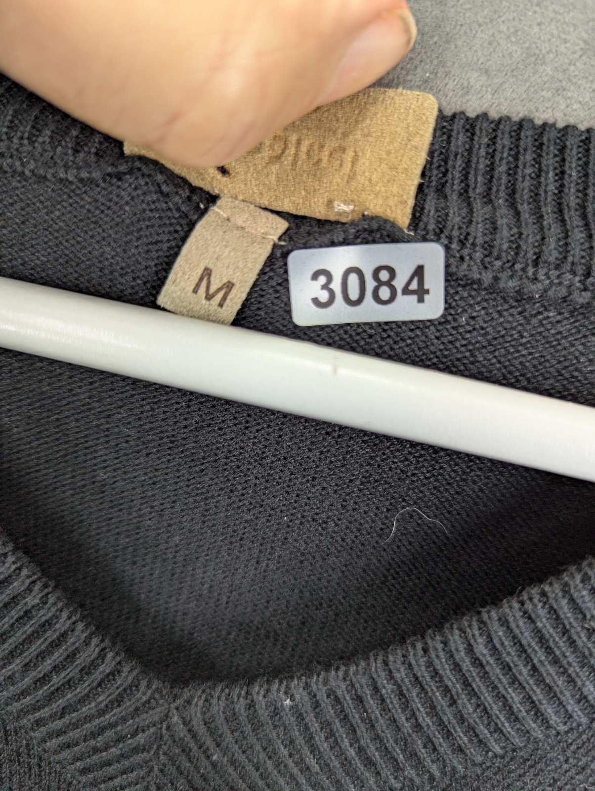 Gabicci V-neck Jumper Mens size Medium Slim long sleeve Cotton Mix Long sleeve image 7