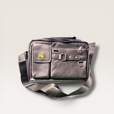 WEIXIER Slate Grey Messenger Bag Urban Armour Crossbody Man Bag Tech Pocket MINT