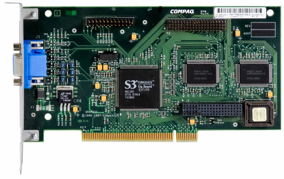 Graphics Card Compaq S3 Virge/GX 2MB SGRAM 296684-001 PCI - Image 2 of 2