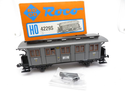 357H0 /5 - Roco H0 4229 S - Personenwagen 4.Kl grau KPEV - top in OVP - B | Condition: Gebraucht