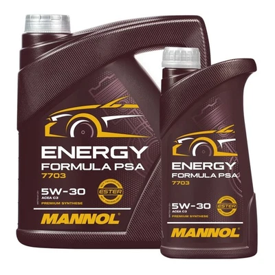 MANNOL 7703 Energy Formula PSA SAE 5W-30 Huile Moteur PSA B71 2290 5 L - Photo 1/4