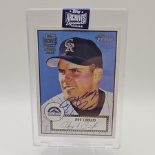 Topps 2020 Archives Autograph Jeff Cirillo #29/33 Rockies Insert