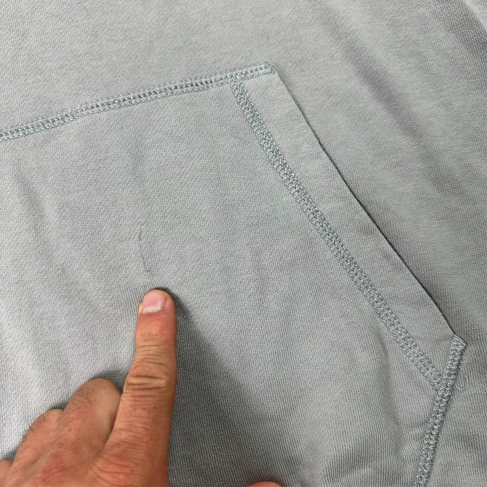 VTG Hugo Boss Light Grey Tonal Patch Logo Size XXL Regular Fit Pullover Hoodie image 2