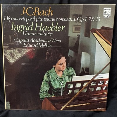 BACH, J. C. - 18 Piano Concertos - INGRID HAEBLER - Melkus - PHILIPS ST 5LP BOX