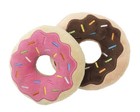 FuzzYard Soft Plush Dog Toy - Donuts 2 Pack - Large (10cm)
