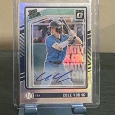 2024 Donruss Baseball - Cole Young - Rated Prospect Optic Prizm Auto