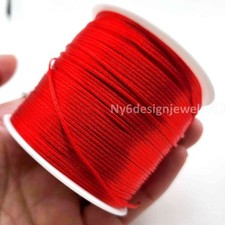 Satin Chinese Nylon Knot Cord Red 1mm 120ft Beading Thread Macrame, Bracelet
