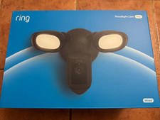 New Ring Floodlight Cam Pro Wired, 1st Gen, 2K Video, Black