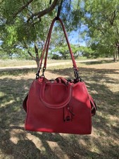 Coach Red Pebbled Leather 1941 rogue 30 