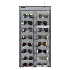 Over the Door Hanging Sunglasses Organizer Storage Sunglass Rack Holder Eyewe...