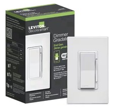 Leviton Decora Smart Switch D26HD-1RW Smart Wi-Fi Dimmer 2nd Gen - White - New