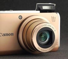 Good Condition Canon PowerShot SX210 IS Digital Camera W/SD Card Charger Tested