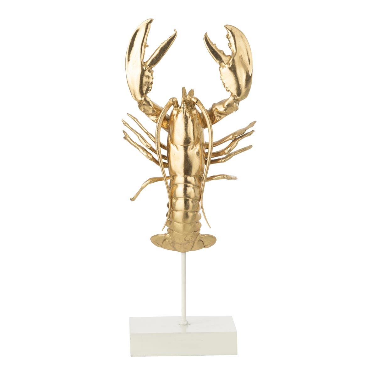 Statuette homard en résine Oro 57cm doré style haute couture