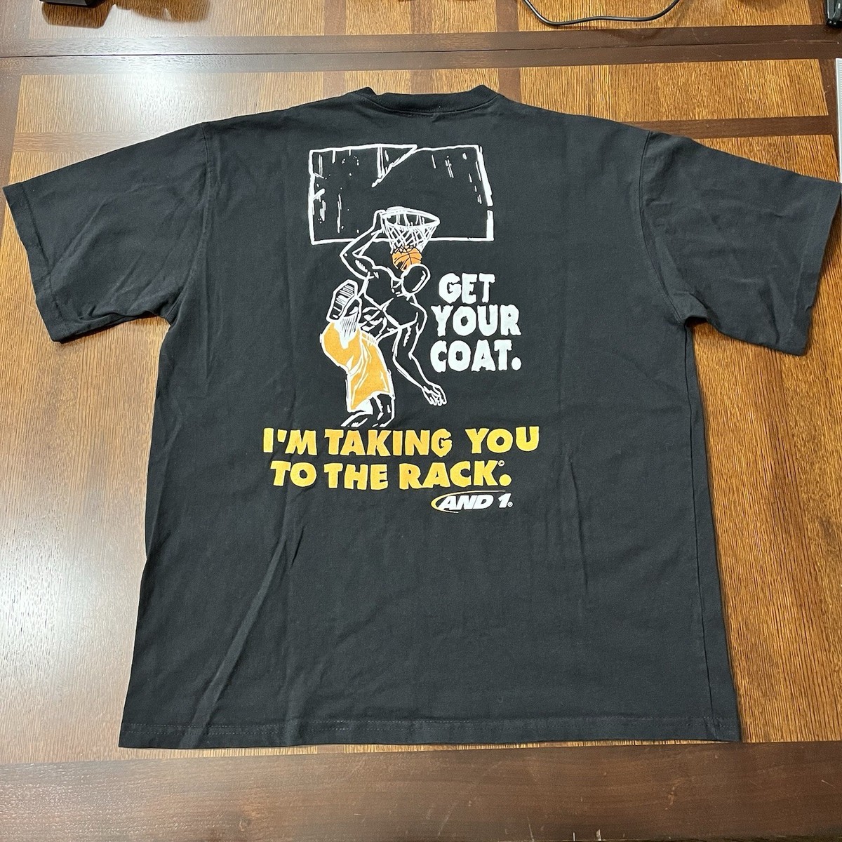 Vintage And1 Trash Talk Shirt And 1 Basketball Get Your Coat YXL