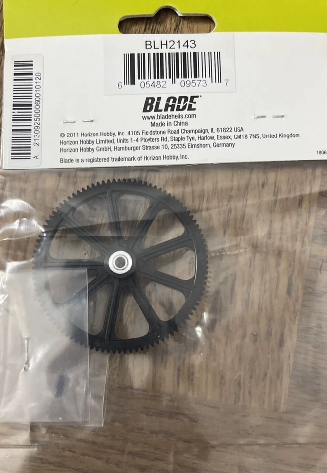 Blade #1 By Design BLH2143 Inner Shaft Main Gear,CX4 RV Part-Brand New-SHIP24 HR - Image 4 of 4