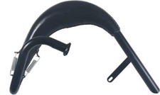 Split Pipe Muffler For 49Cc 60Cc 80Cc 2 Stroke Motorized Bicycles Black Metal