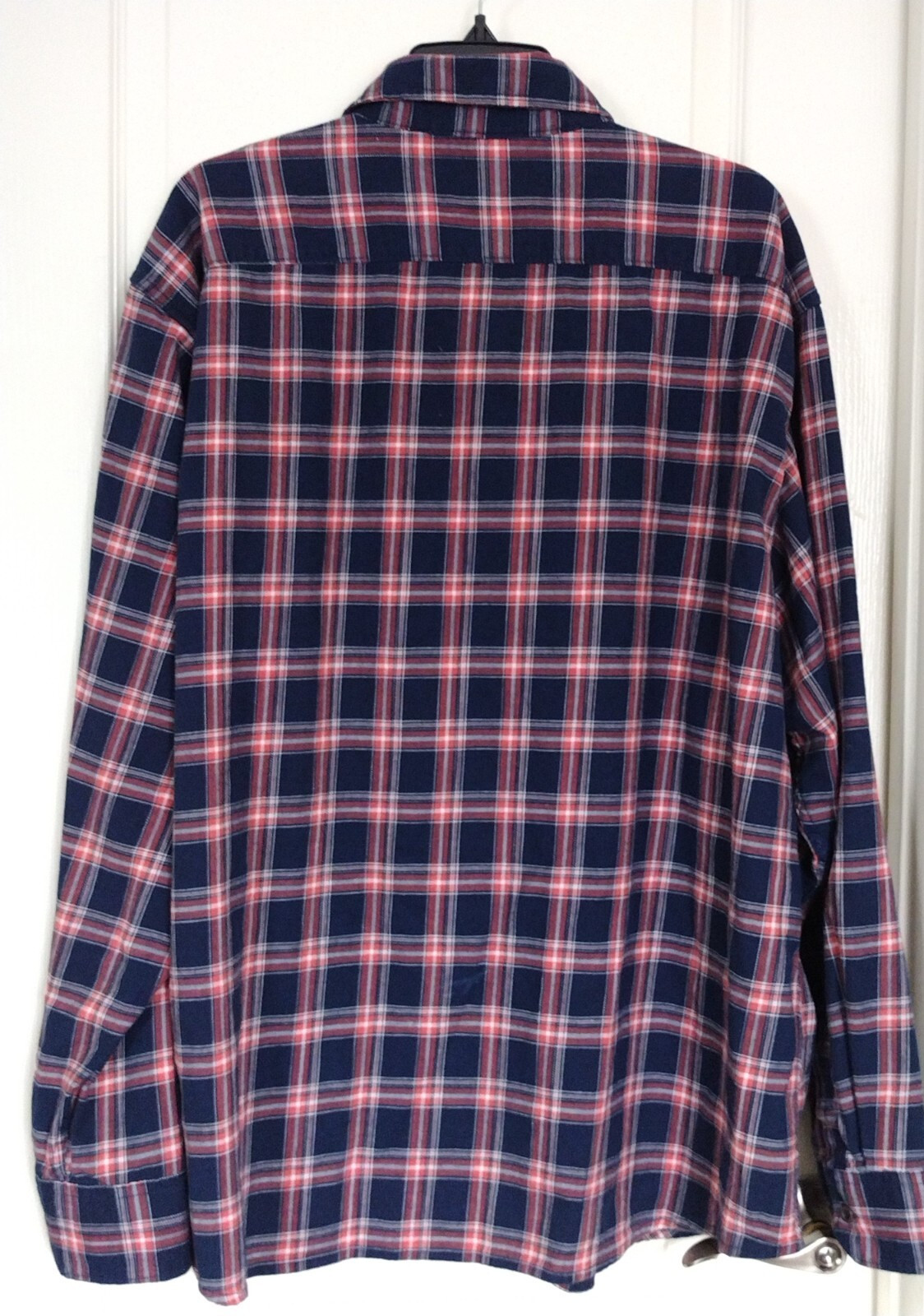 MEN Wrangler Flex For Comfort PLAID SHIRT Size 3XL Pockets w/buttons Long Sleeve thumbnail 11