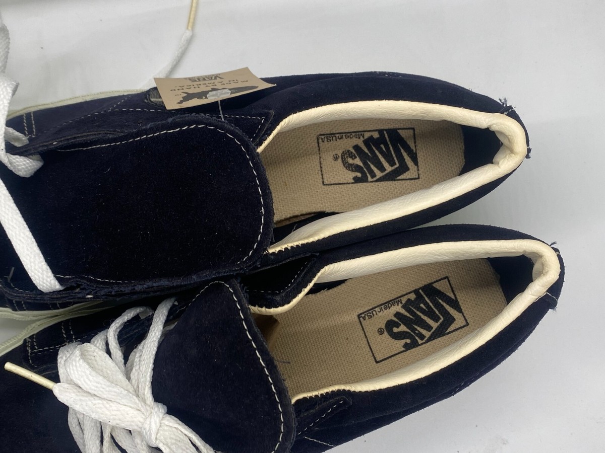 Vintage Made In USA Vans 90's Style Sid Black Suede Sz 11 1/2 Dead