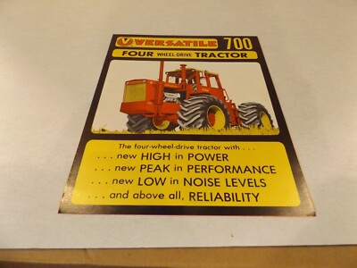 VERSATILE   700  FOUR-WHEEL-DRIVE   TRACTOR