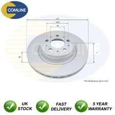 Brake Disc Front Comline Fits Tesla Model 3 2017- Electric #1 104461100D