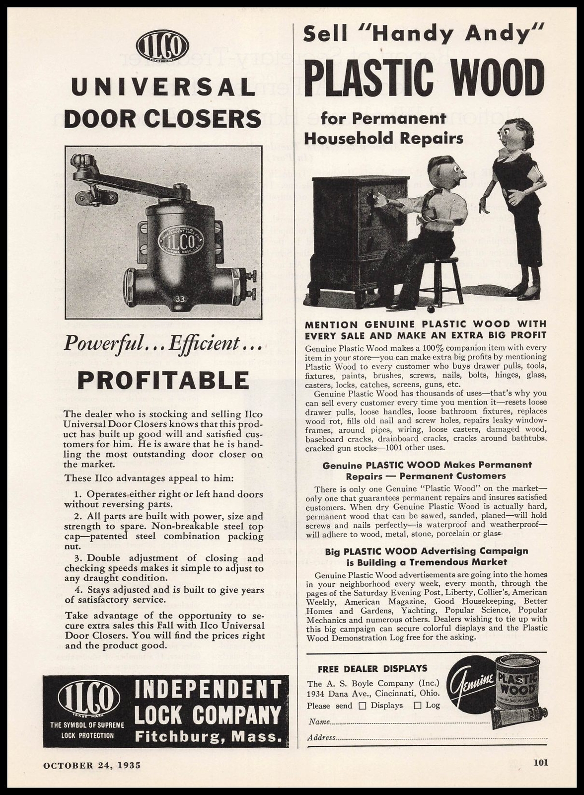 1935 A. S. Boyle Co. Cincinnati Ohio 