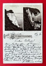 Litho AK RÜGEN 1894 Stubbenkammer mit Konigsstuhl, Wissower Klinken     ( 145964