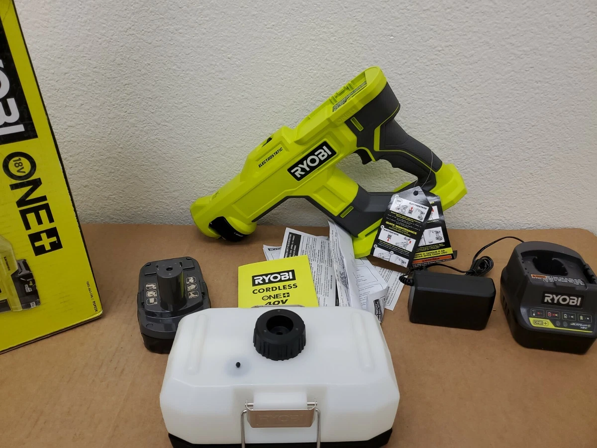 Ryobi 18v one+ handheld sale electrostatic sprayer kit